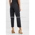 Wool-twill Straight-leg Pants Manufacture Wholesale Fashion Women Apparel (TA3002P)